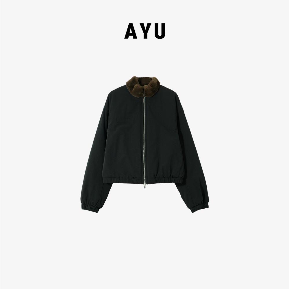 阿玉家&简约款韩版休闲短款派克服外套#9744