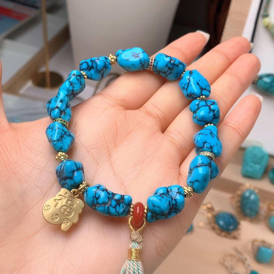 绿松石珠宝奇石未镶嵌