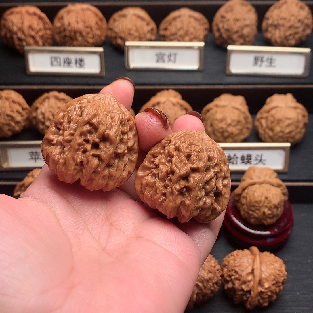 文玩核桃吊坠71号平谷凹底37+