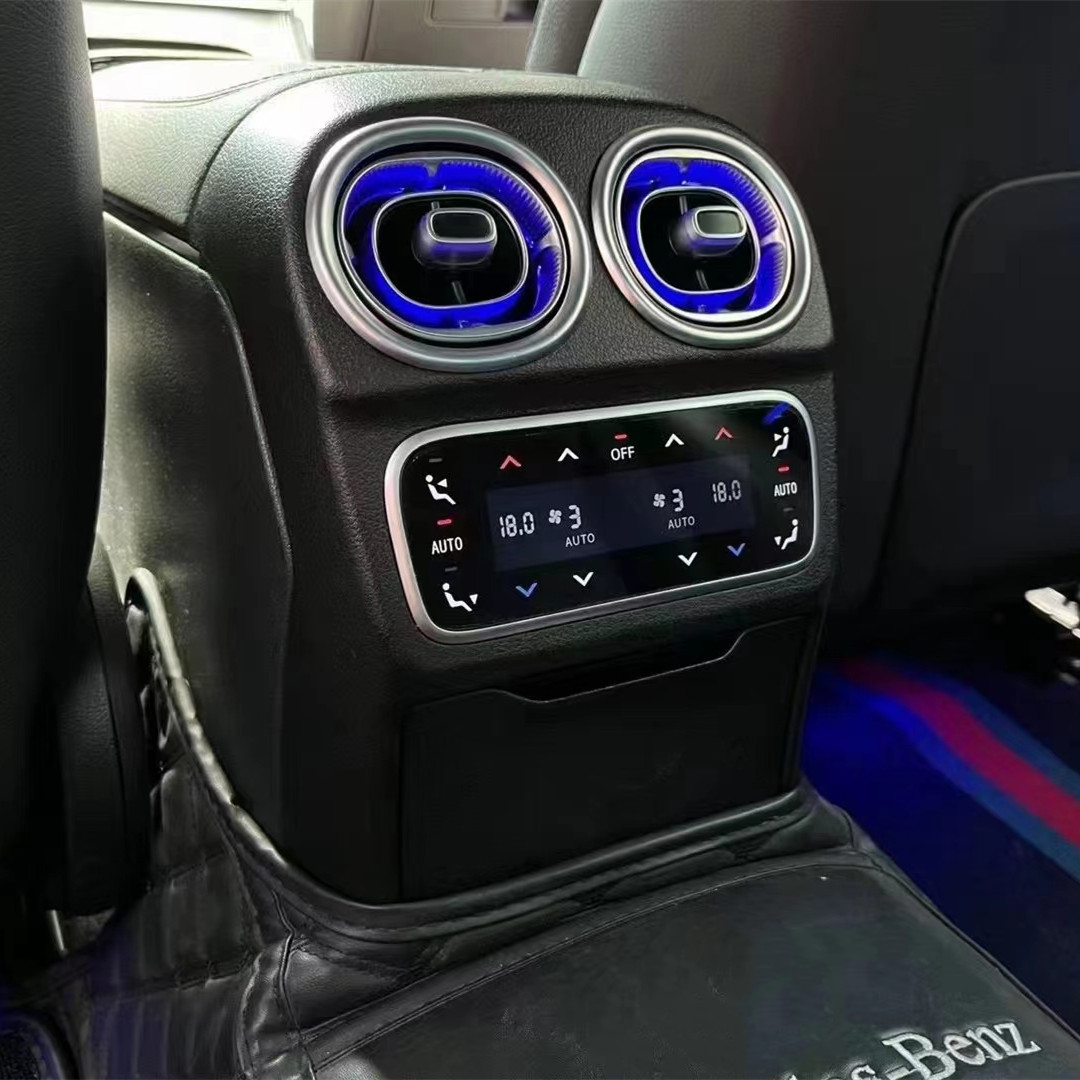 适用奔驰新款C GLC E GLE350 S级后排空调出风口液晶控制面板改装