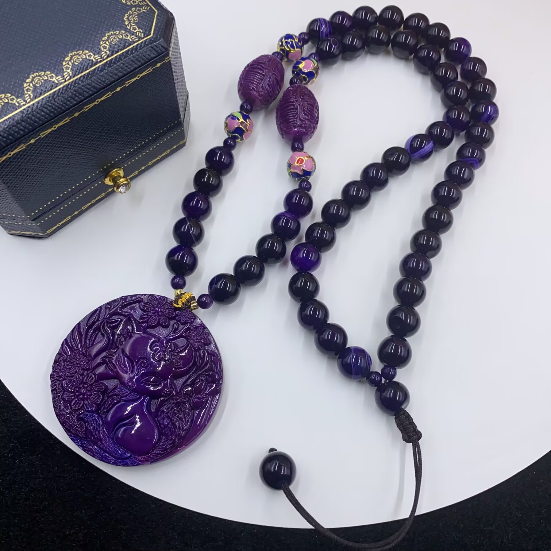 4881 紫色项链多样性发货