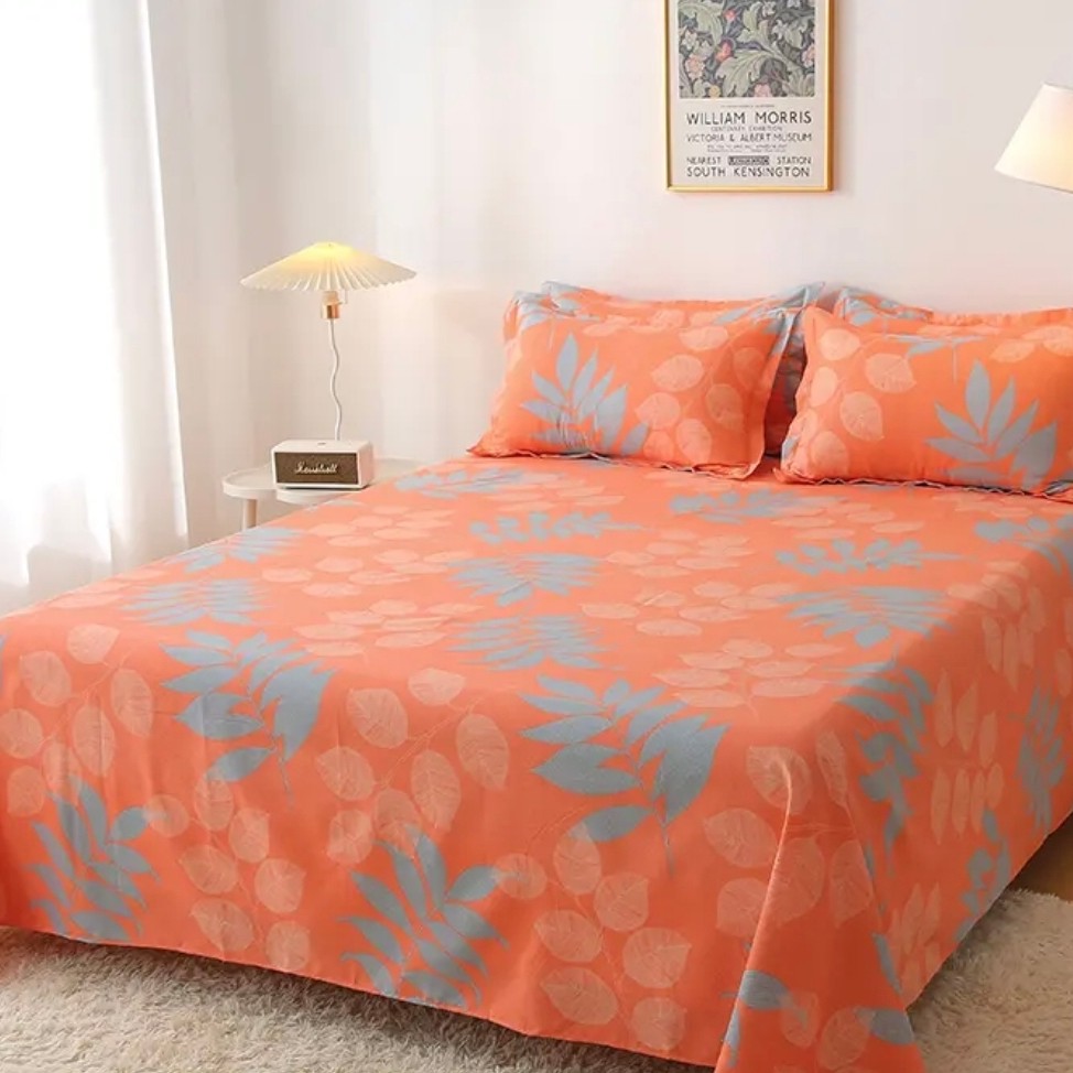 双人床单2.5m*2.3m秋冬新款【叶语情深】