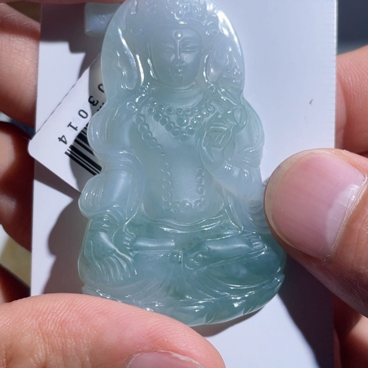 颈饰未镶嵌翡翠度母