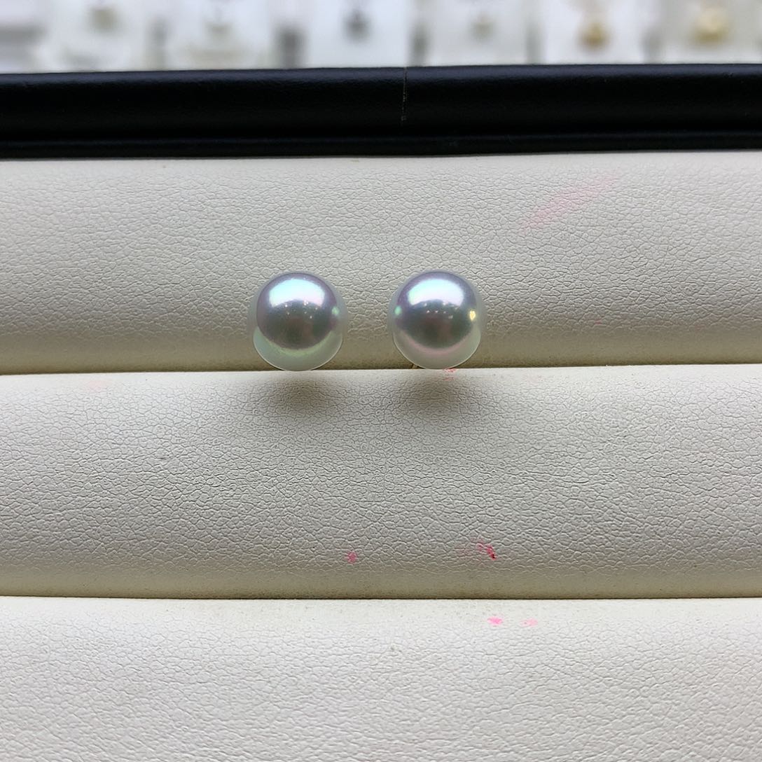 海水珍珠耳饰18K金镶嵌