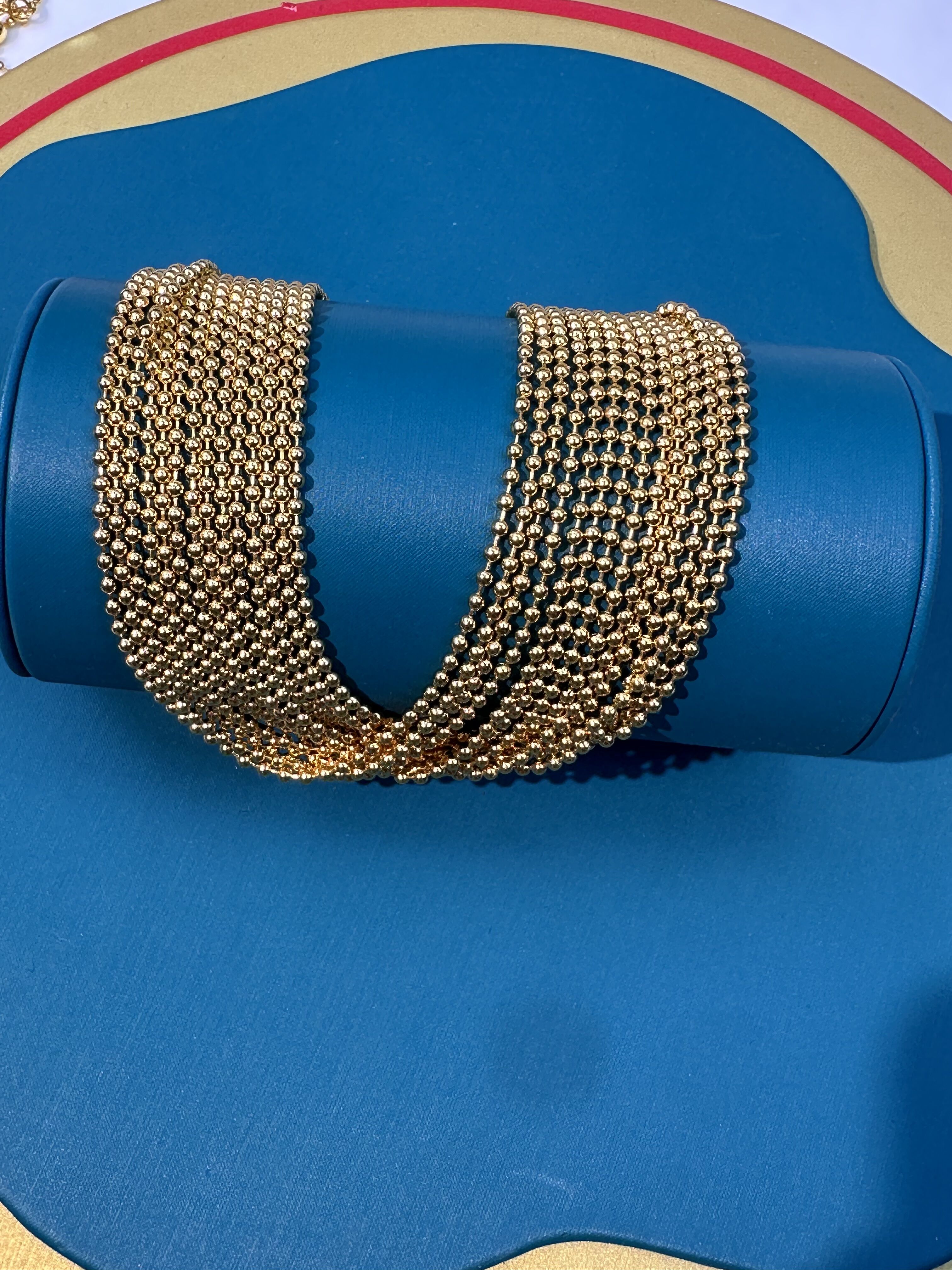 【一物一证】  爱心抽拉亮面米珠项链  黄