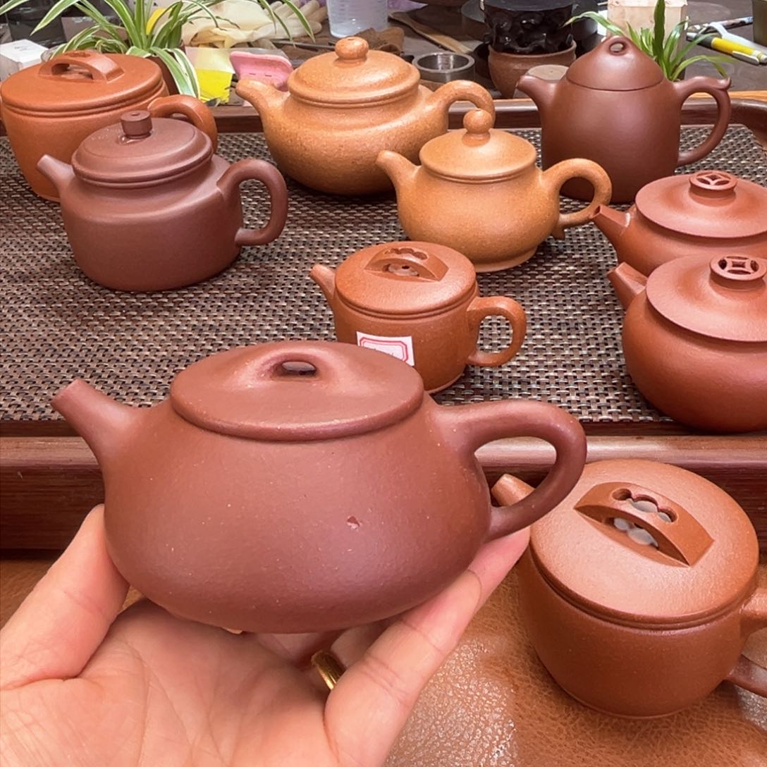 紫砂茶壶底槽清石瓢200