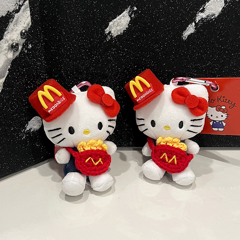 麦当当薯条kitty挂件 可爱包包挂饰