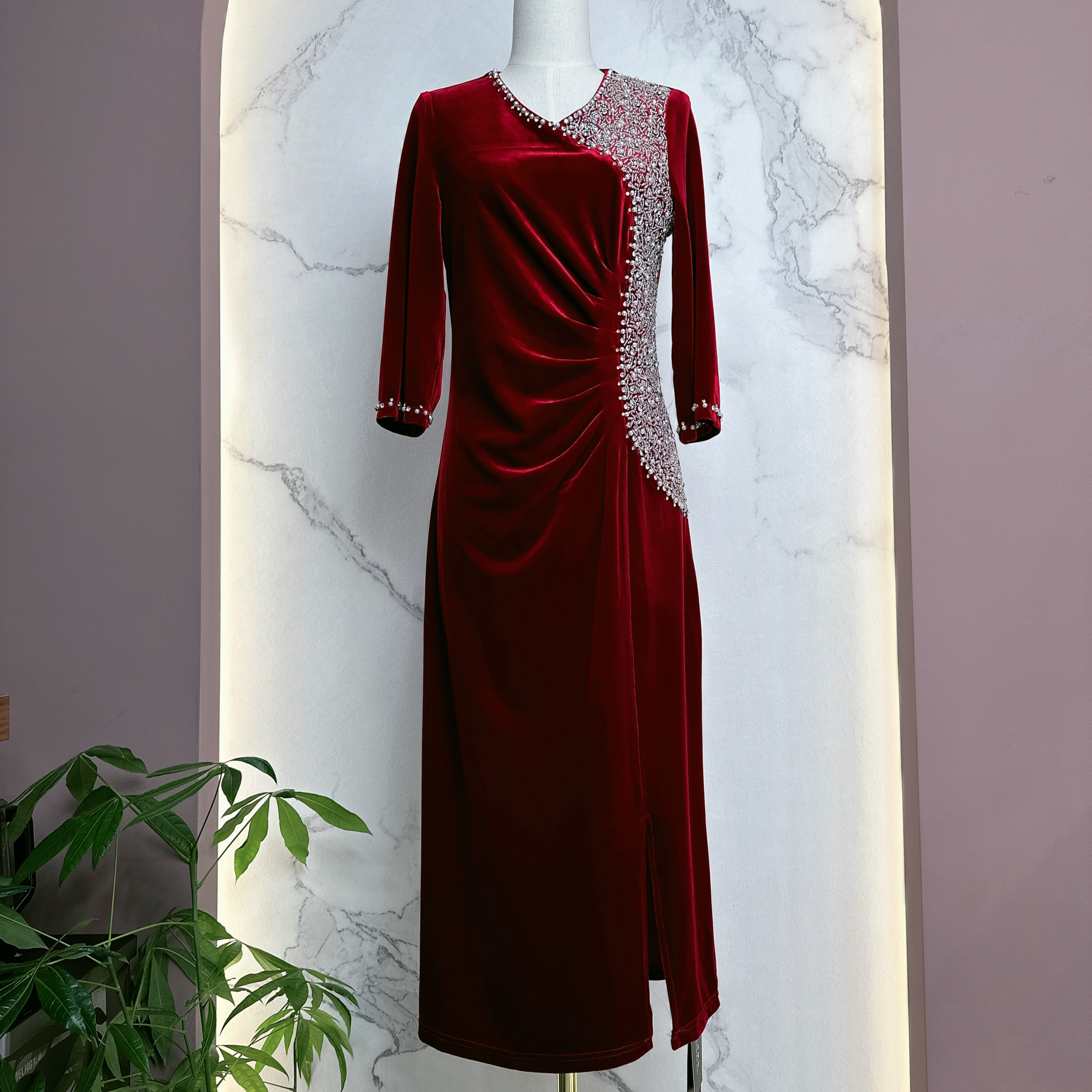 依诺88676喜婆婆喜妈妈礼服裙