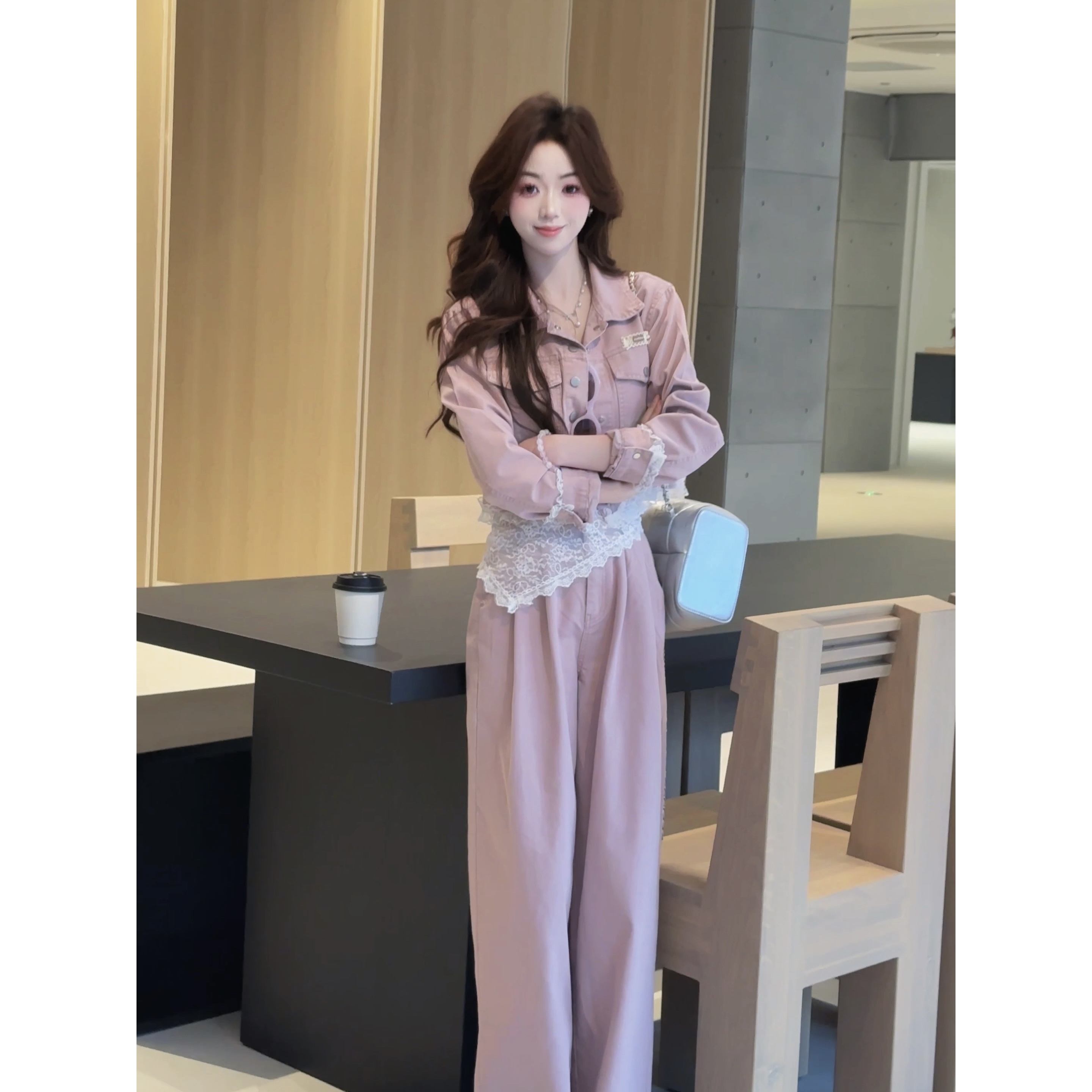 冉冉定制●【早春开场白】时尚两件套小香风女装百搭减龄LUC5TZ0678