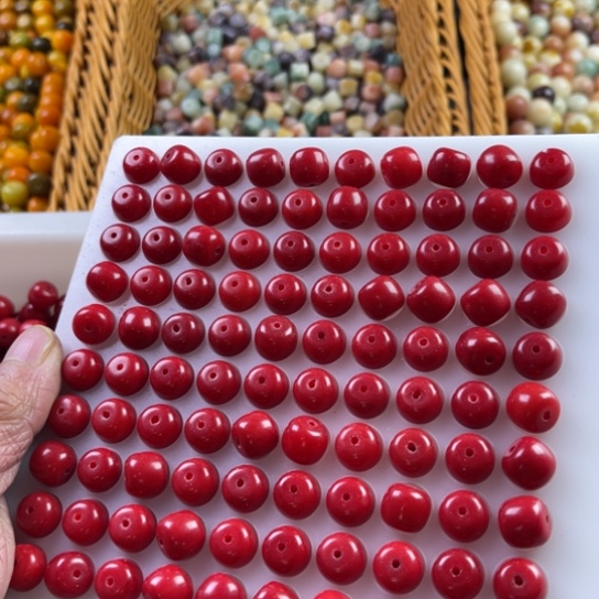 吊坠白玉菩提11-10车厘子桶珠200颗