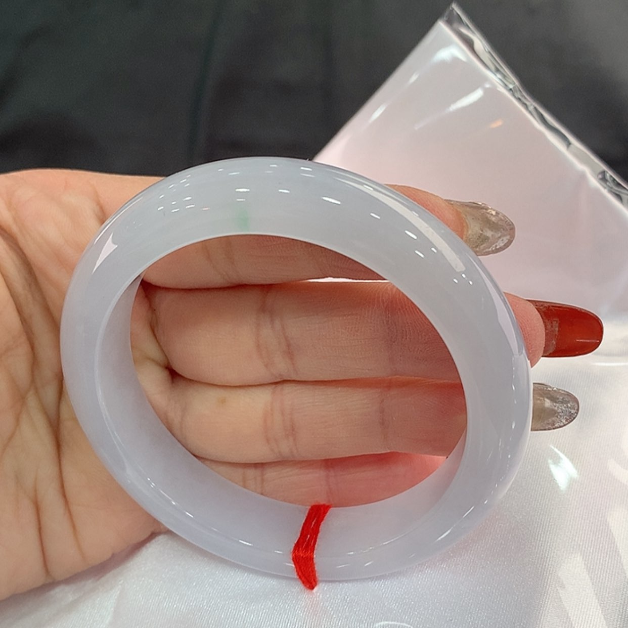 【闪购商品】翡翠手镯未镶嵌浅**光58.8，58/59
