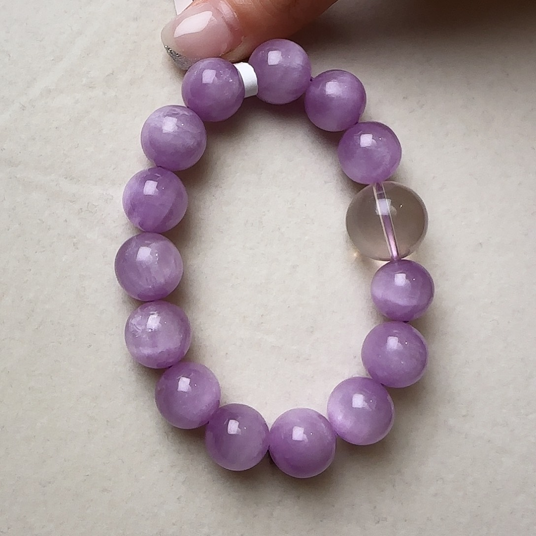 锂辉石手串未镶嵌大气上档次