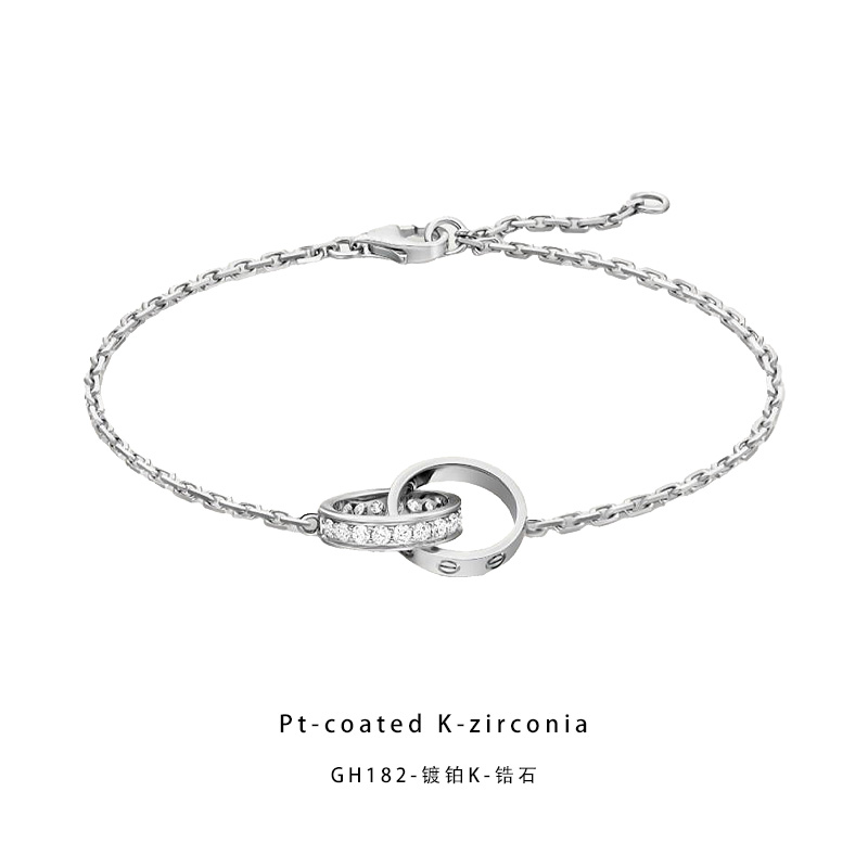 CNC精工手链 环环相扣精致高级百搭手链GH182