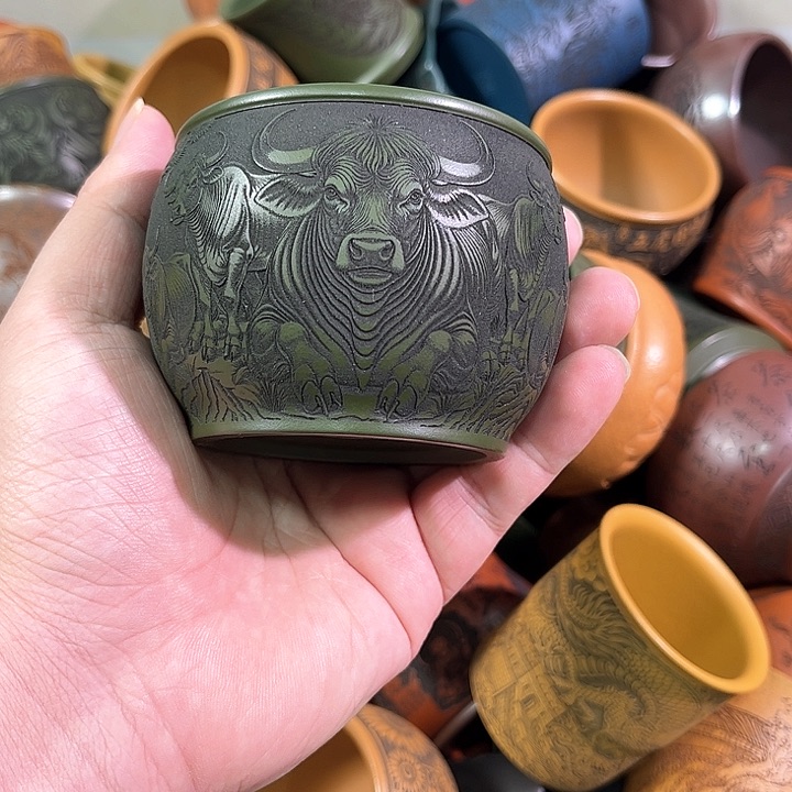 茶杯紫砂全手工紫砂主人杯