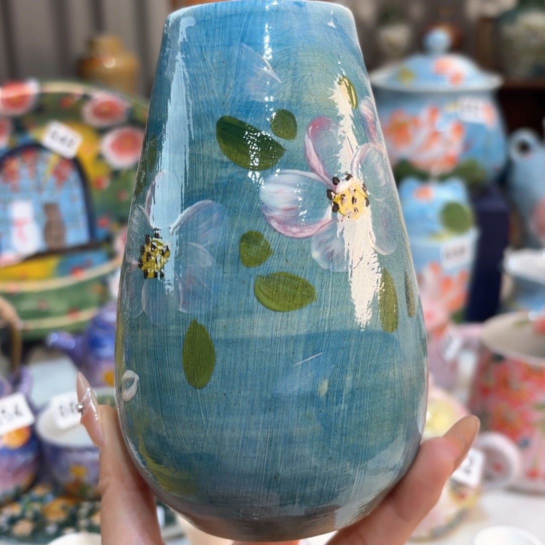 景德镇手绘高温釉下彩陶瓷茶具