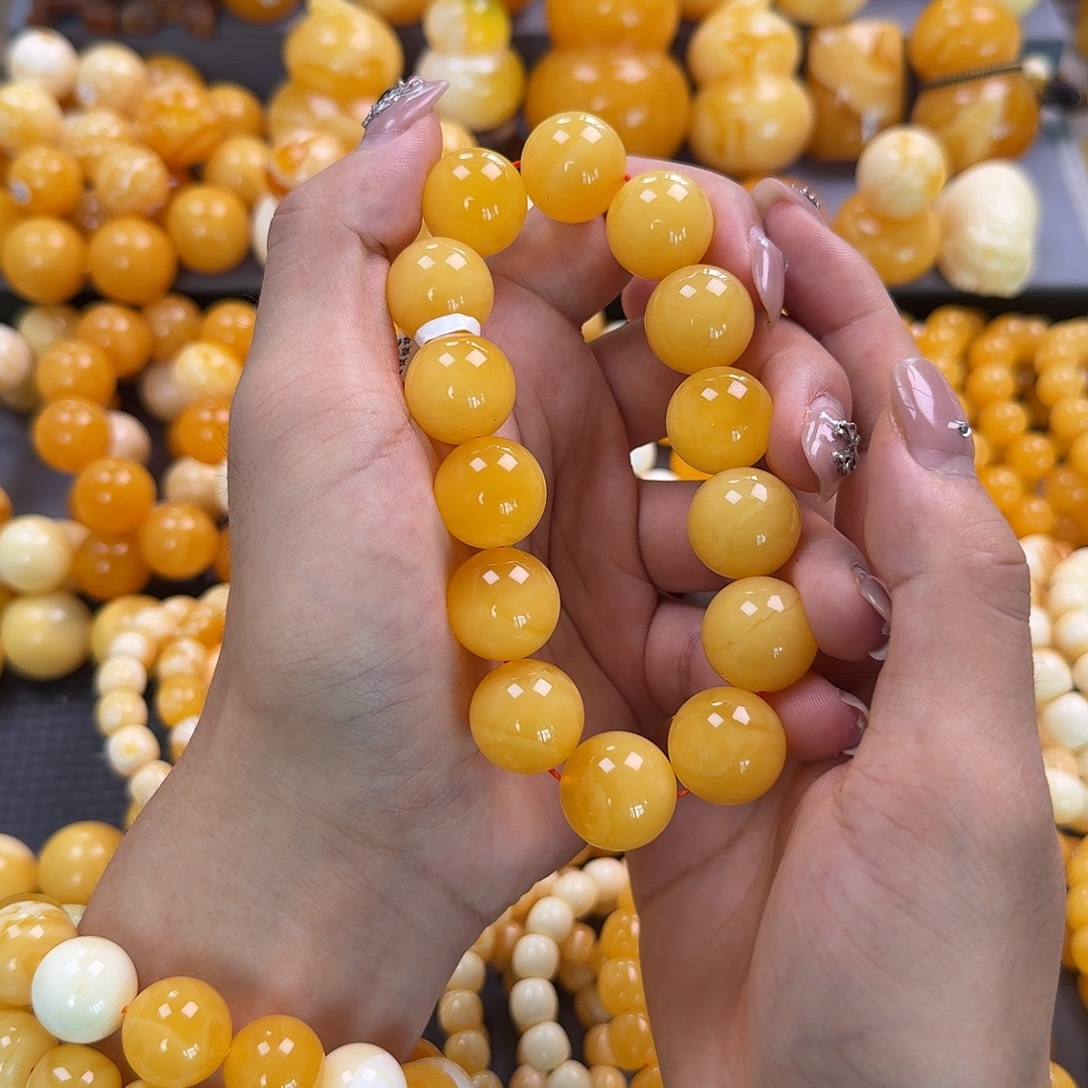 蜜蜡未镶嵌珠宝奇石同料18mm