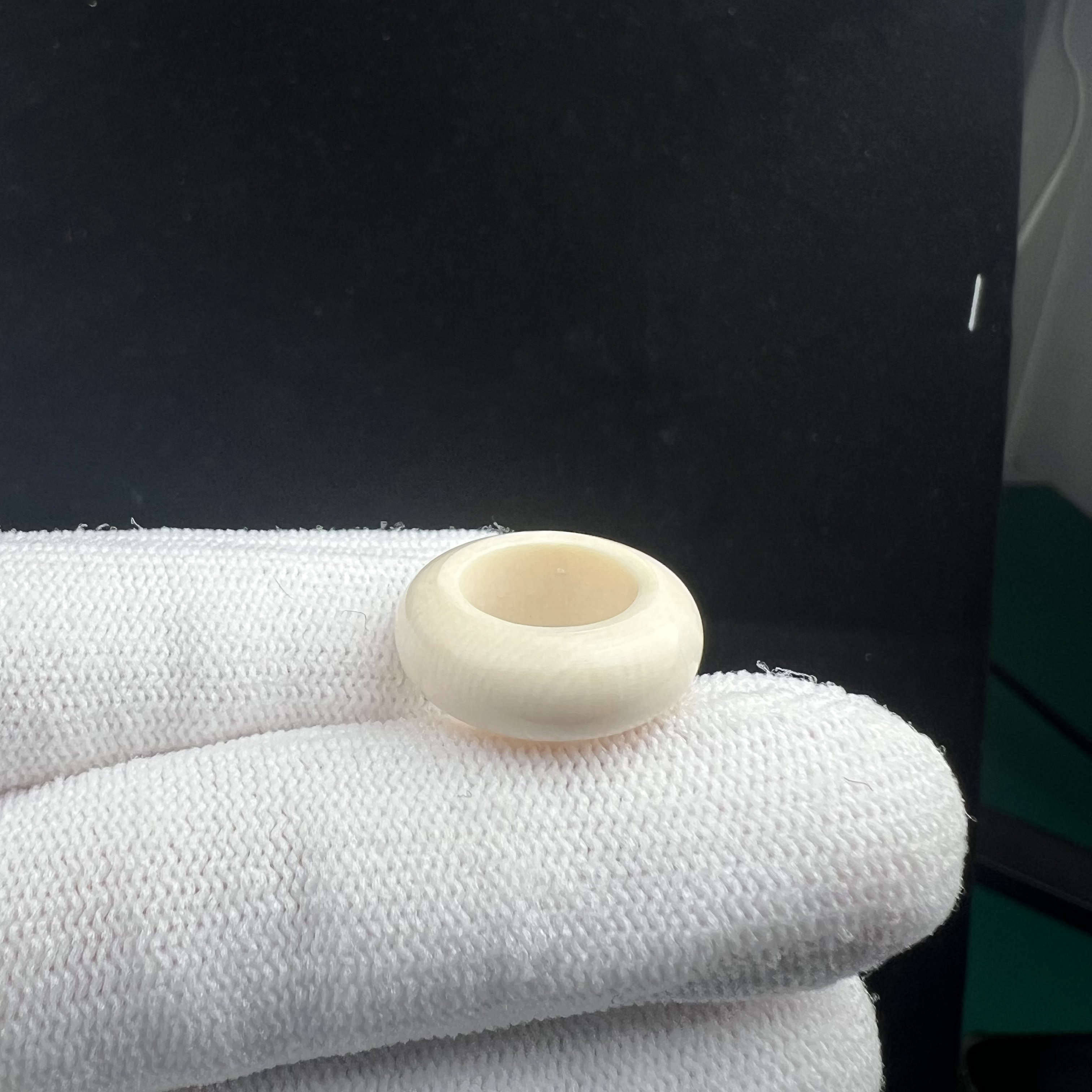 D9986天然猛犸牙 跑环内径10mm支持鉴定 假一罚四