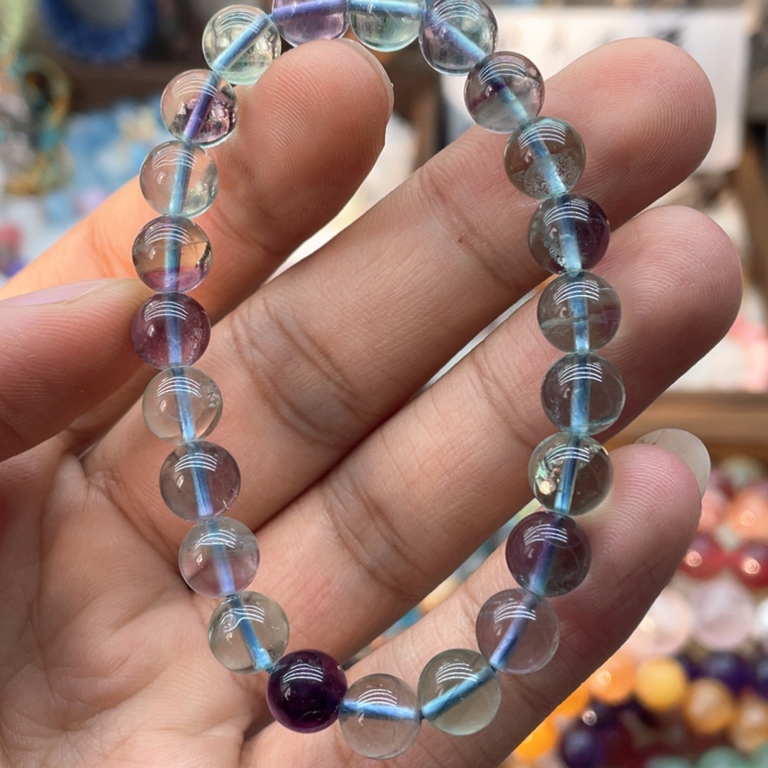 手链未镶嵌水晶8.3咪冰透萤石