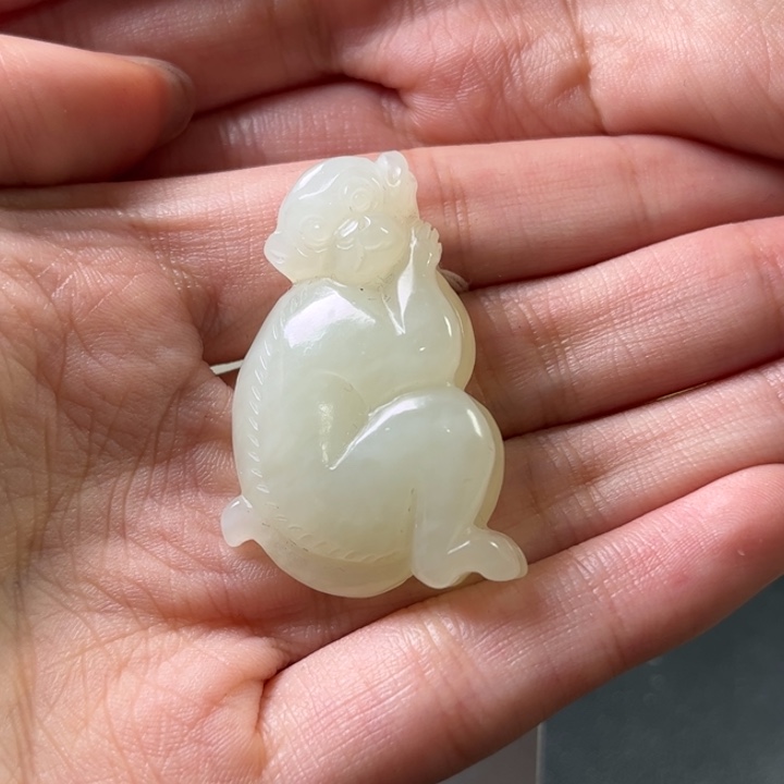 和田玉挂件未镶嵌望**雨