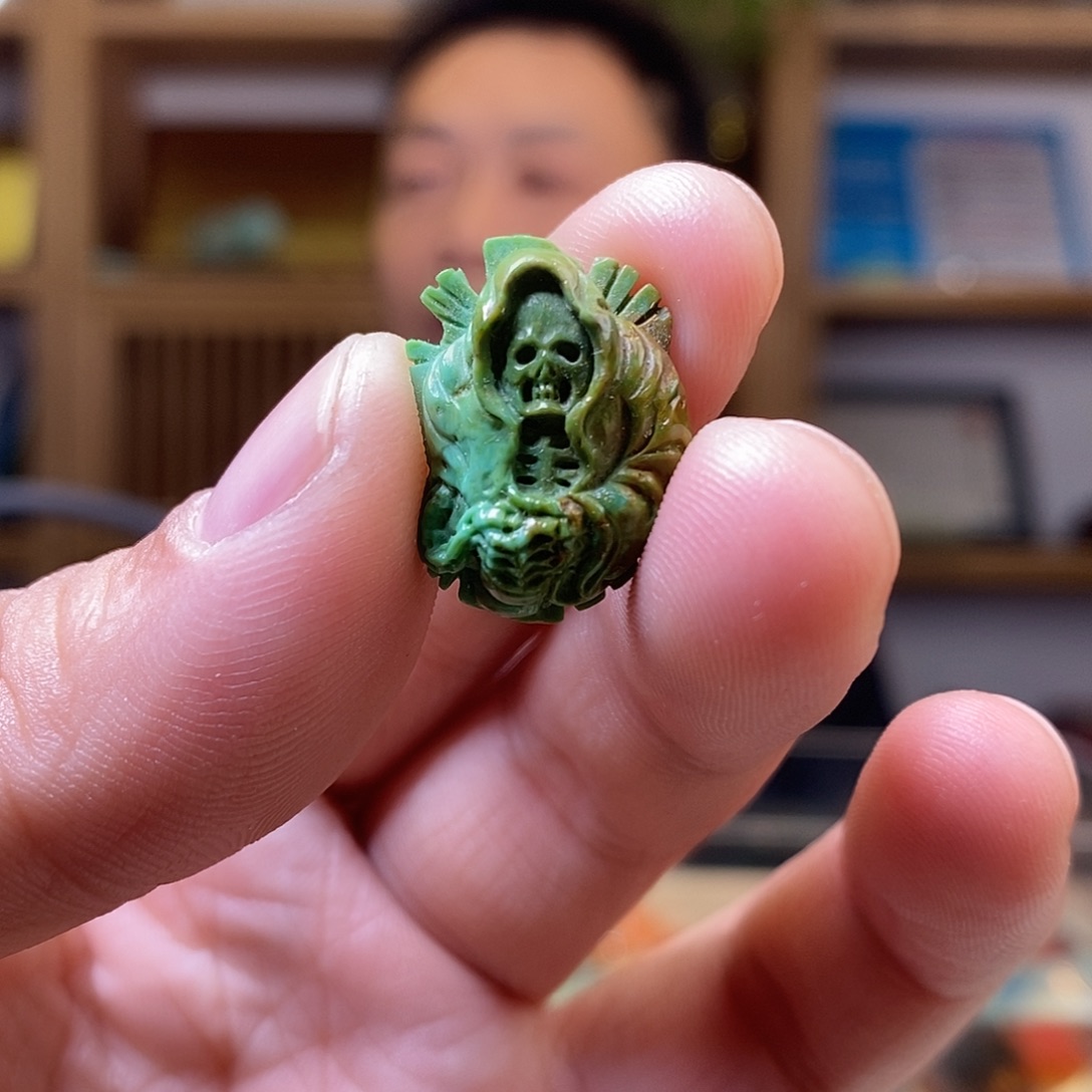 绿松石未镶嵌恶灵守护