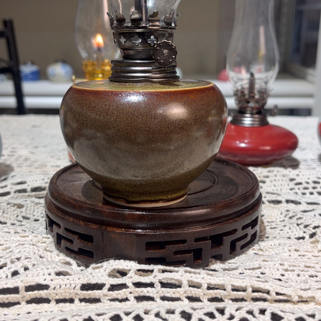 摆件景德镇陶瓷香薰灯