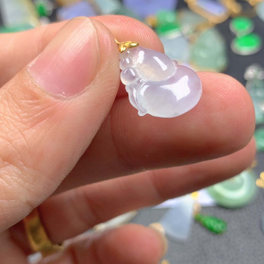 【闪购商品】翡翠颈饰18K金镶嵌翡翠