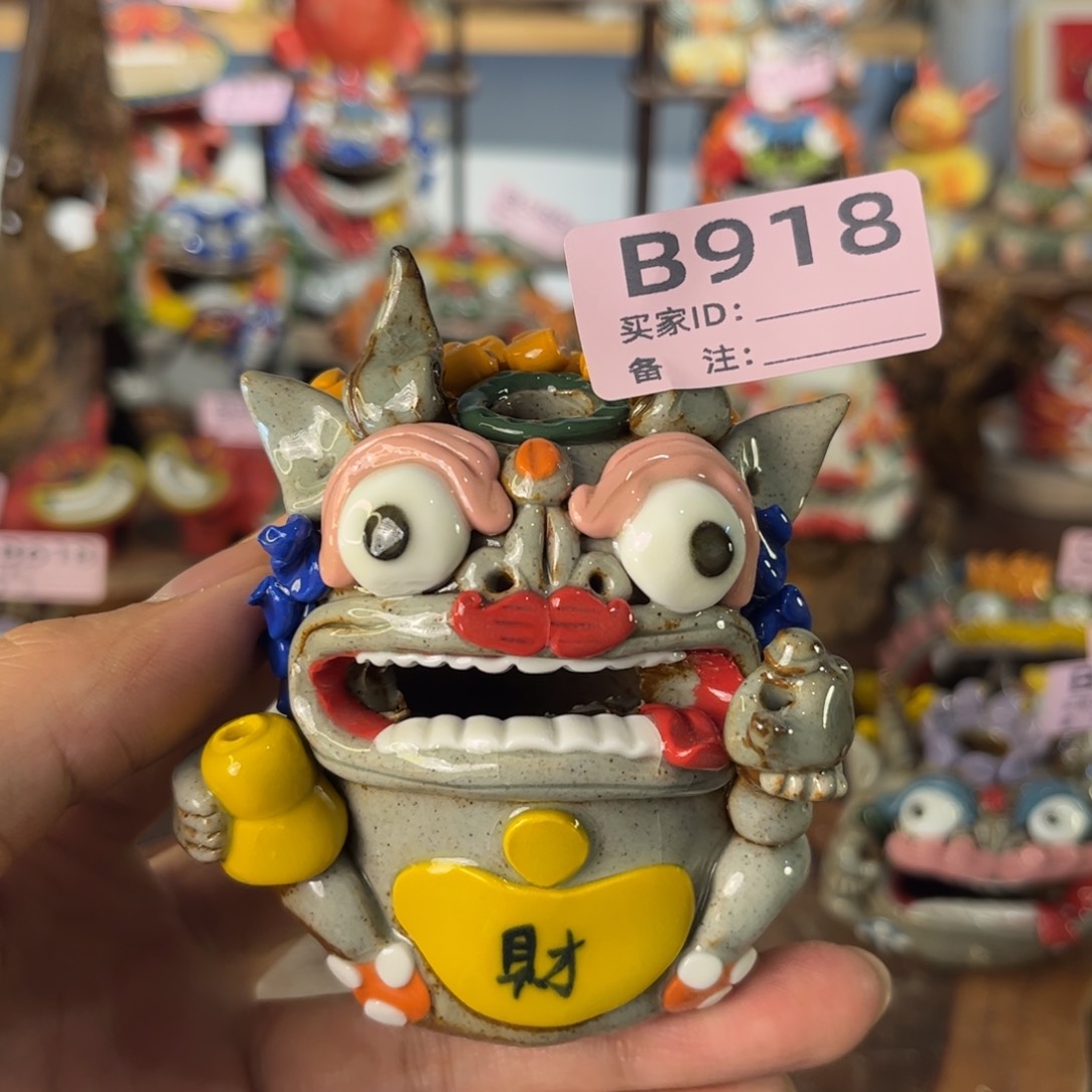 泥塑纯手工茶宠摆件