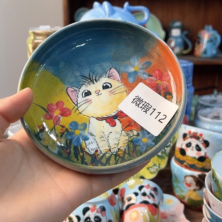陶小**呀景德镇釉下手绘陶瓷 