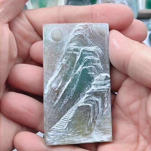 独山玉颈饰未镶嵌Y**g