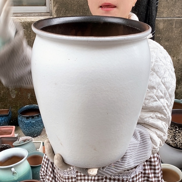 紫砂花盆正品口25高30