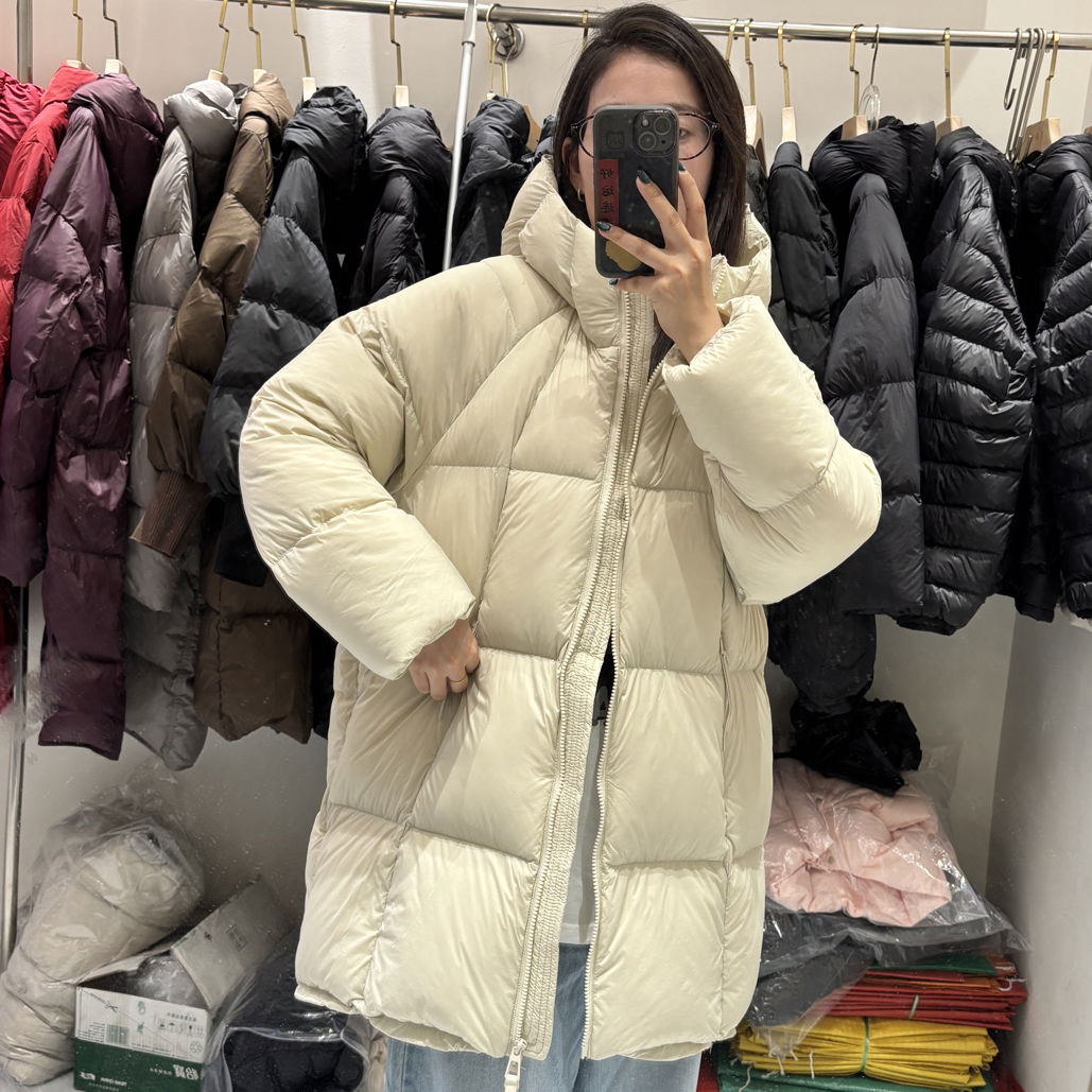 宽松长款户外原歌时装面包服中长款立领情侣