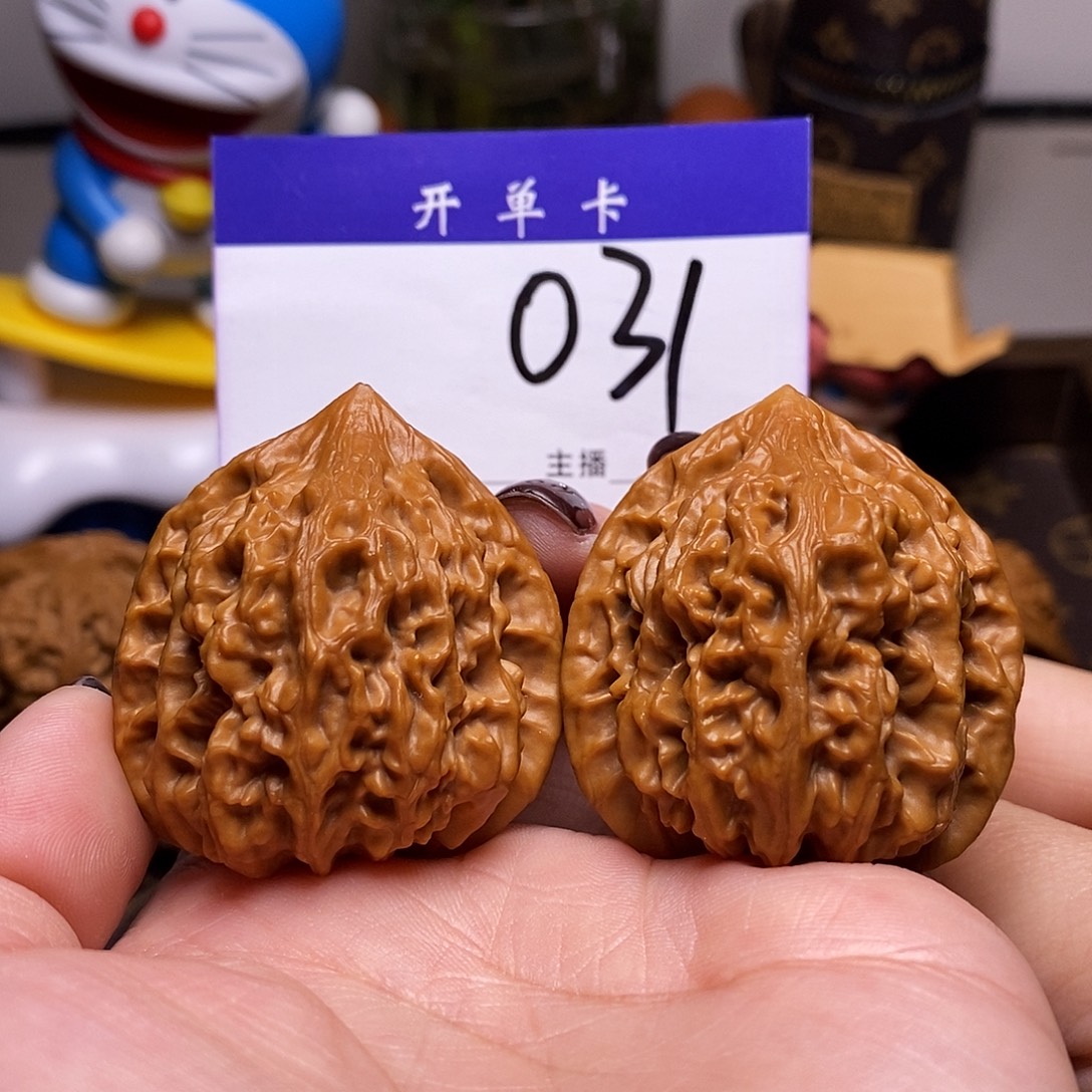 桃核吊坠文玩核桃老树鸡心41修n