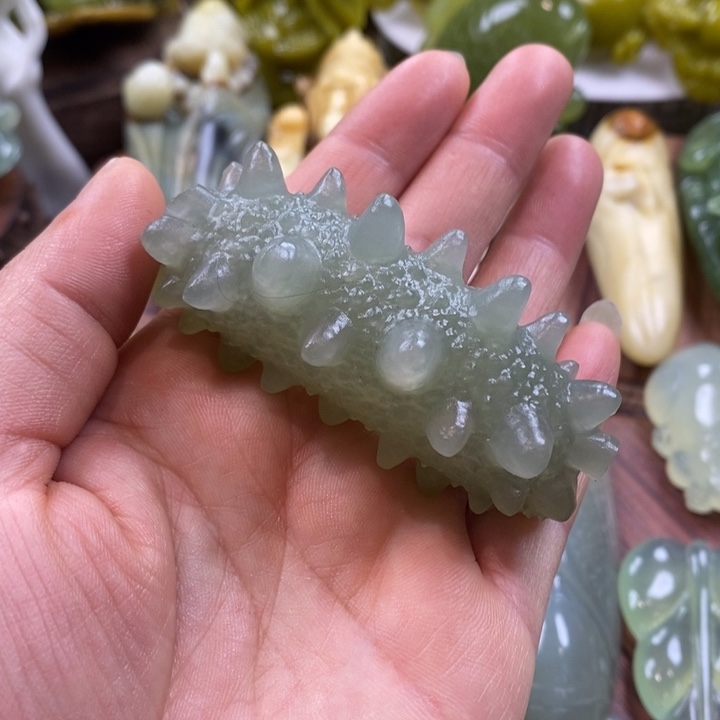 蛇纹石玉未镶嵌手把