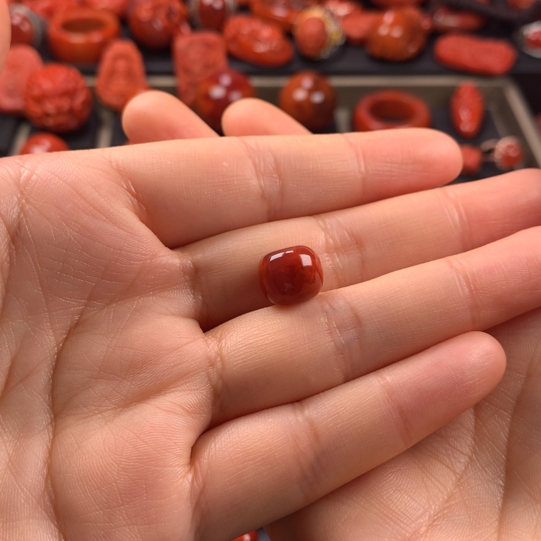 南红玛瑙老型单珠11MM未镶嵌彦*