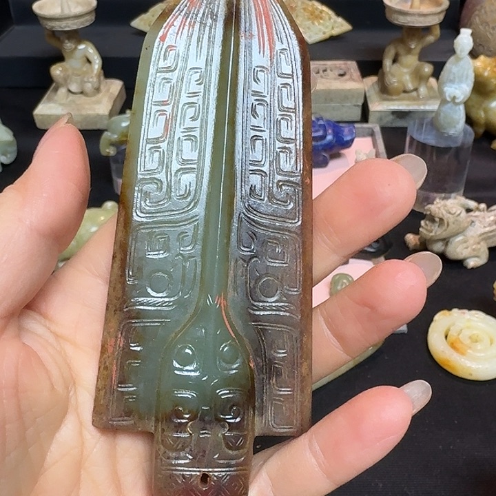 和田玉挂件未镶嵌瓷*