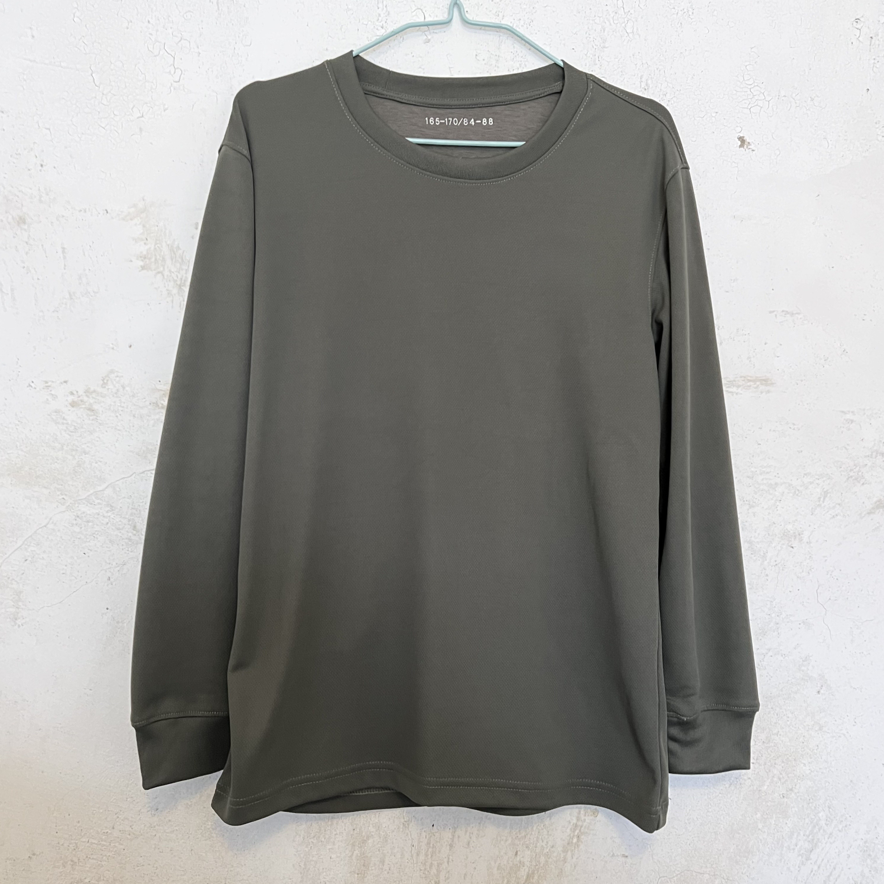 长袖体能训练圆领衫速干透气新式春秋夏季