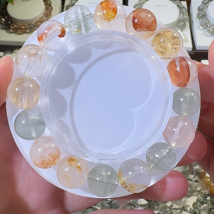 水晶手链未镶嵌绿幽灵多宝