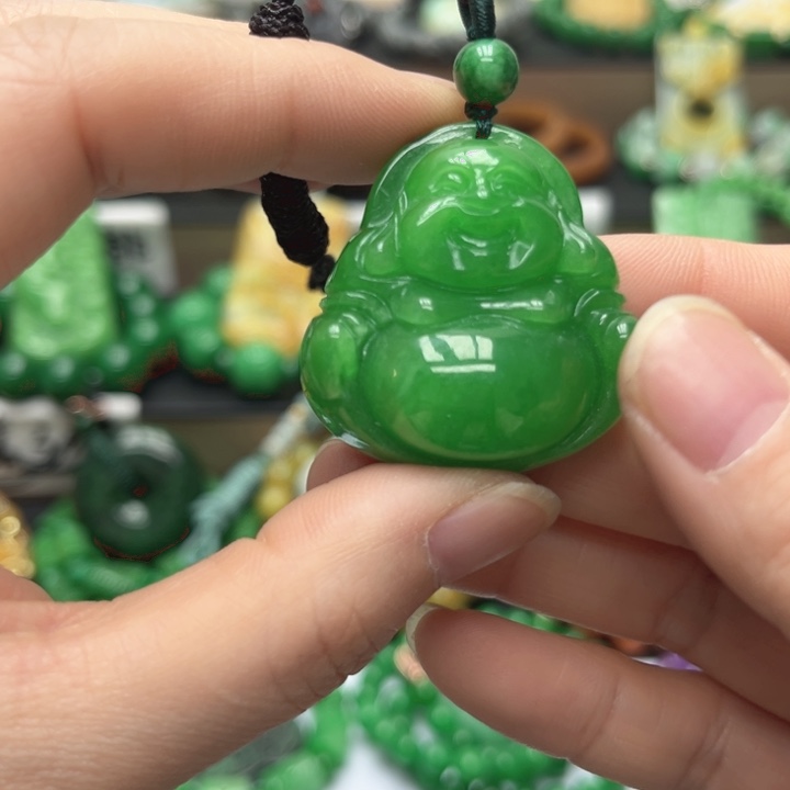 翡翠未镶嵌颈饰项链36