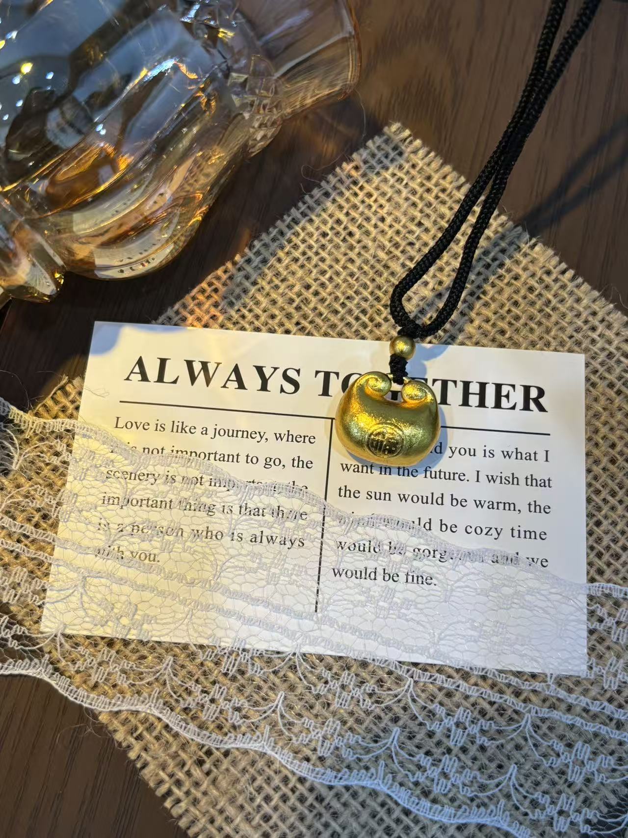 铜合金项链 DAJIEJEI大姐姐 新中式小胖福项链