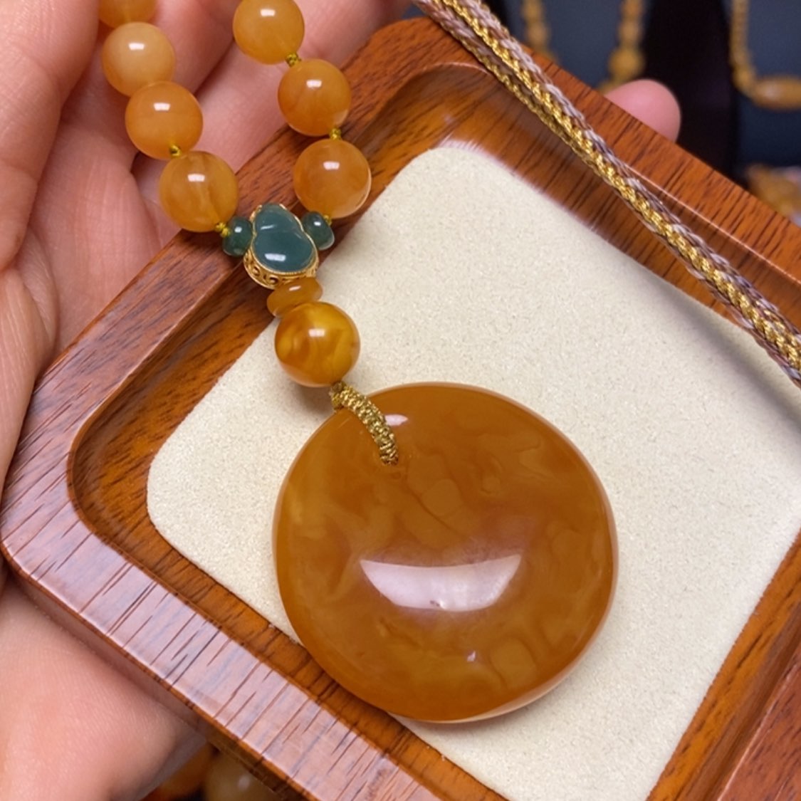 【闪购商品】蜜蜡颈饰未镶嵌项链