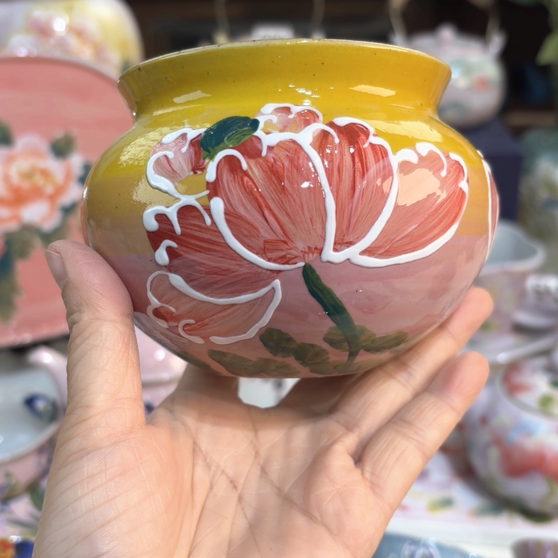 景德镇手绘高温釉下彩陶瓷茶具