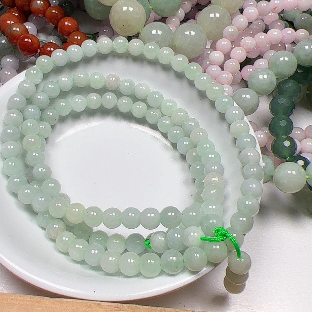 【闪购商品】翡翠手链未镶嵌䒕**䔅卡5++