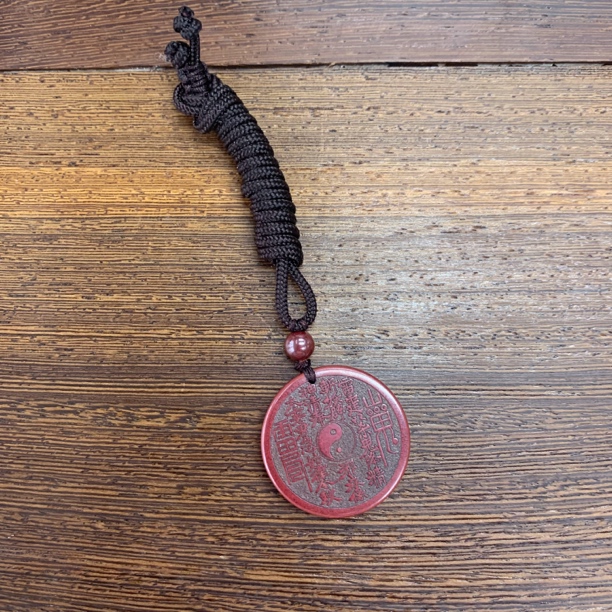 天然辰砂翰平珠宝 0302/X 朱砂吊坠 L