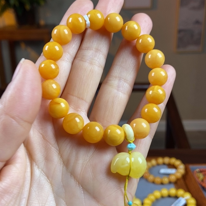 未镶嵌琥珀手链蜜蜡手串10