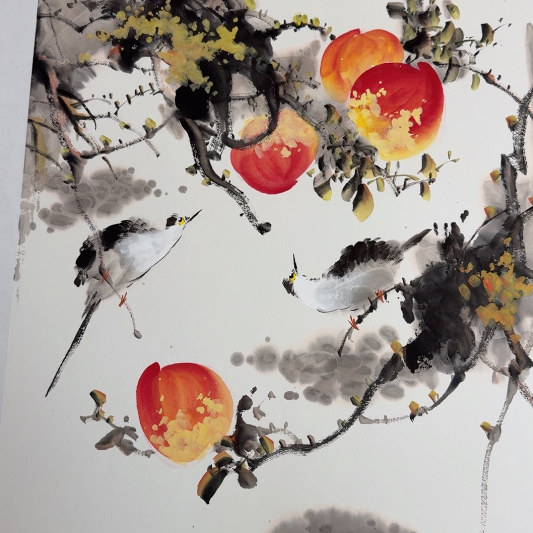 国画国画作品山水花鸟纯手绘