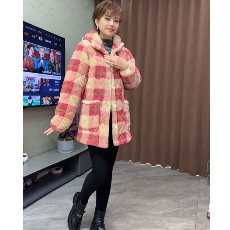 【厂家发货短款】特厚冬季宽松睡衣加绒加厚家居服长袍睡衣女家居服