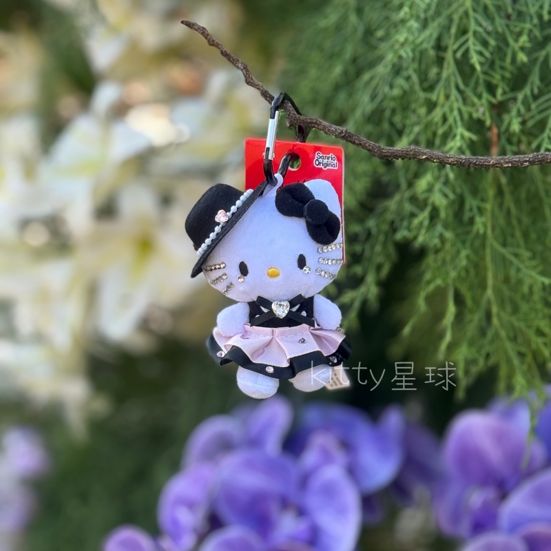 kitty星球家爱心扣kt猫包挂镶钻定制款名媛风可爱风玩偶钥匙扣挂