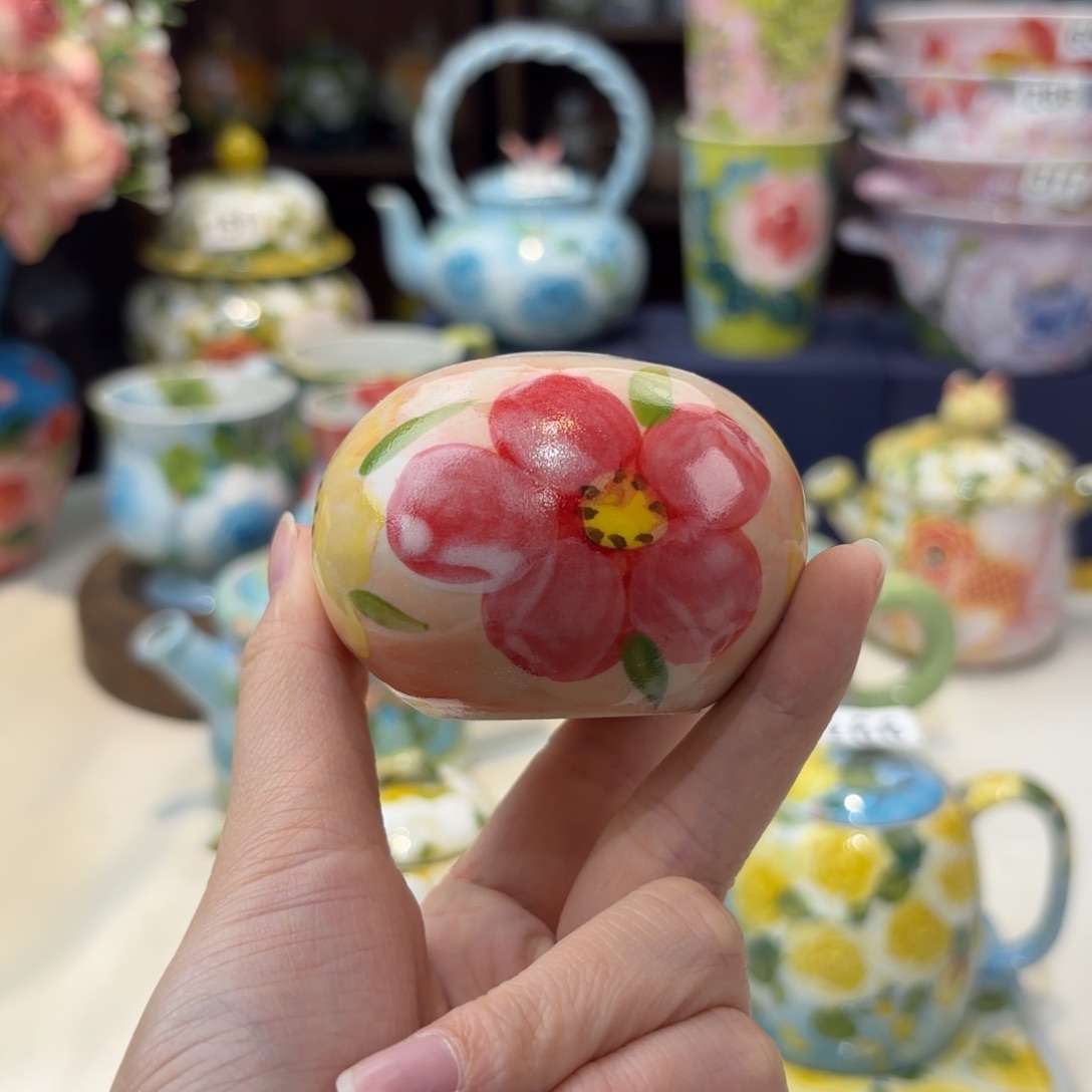 瓷片景德镇手绘高温釉下彩陶瓷茶具