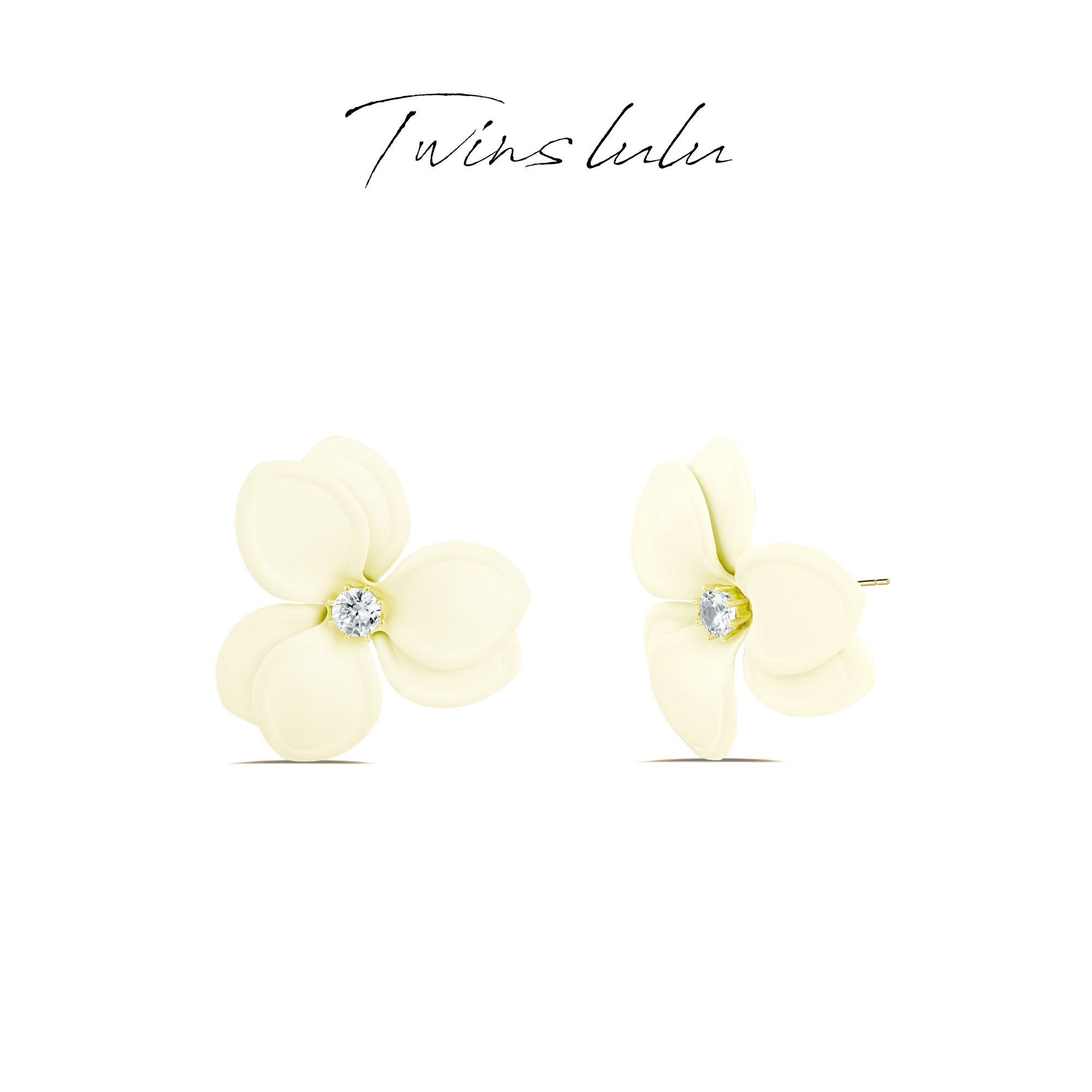 TWINS LULU 出游季 简约轻奢小众民族风花朵耳环夏上新TSL074