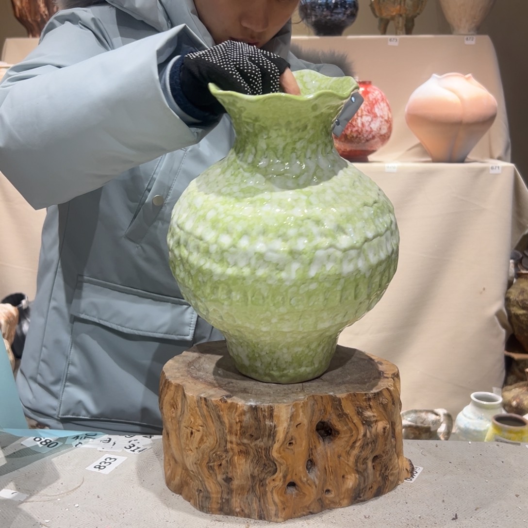 景德镇高温陶瓷花瓶摆件741花瓶摆件